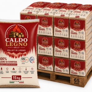 Caldo-Legno Pellets ENplus A1 DINplus | Bancale 65 Sacchi 15 kg
