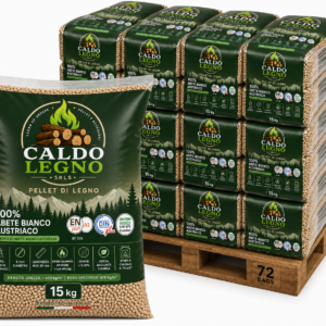 Pellet Caldo-Legno ENplus A1 100% Abete Bianco | 72 Sacchi 15 kg